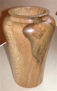 Holm oak vase by Pat Hughes